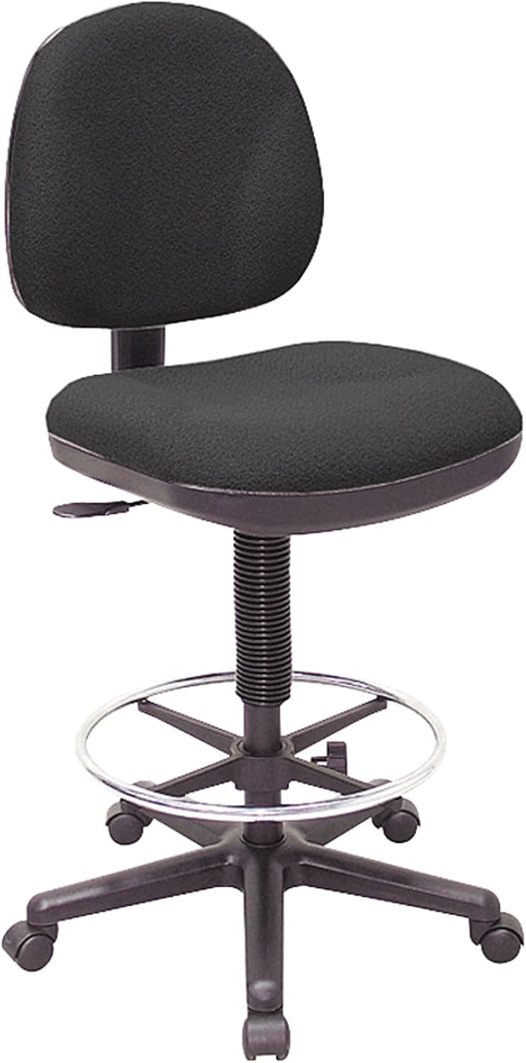 Lorell Pneumatic Adjustable Multi-Task Stool, Black