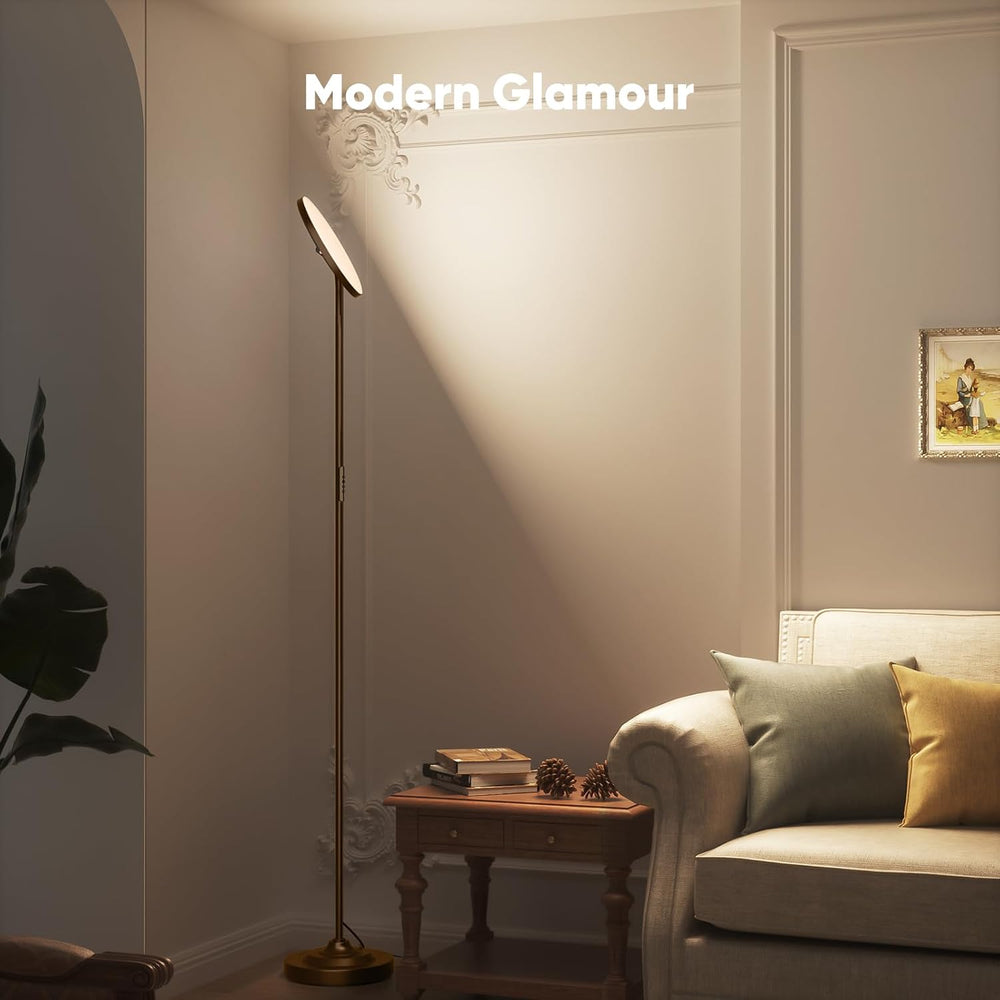 SIBRILLE 36W LED Floor Lamp, Super Bright Standing Lamp, Modern Stepless Dimm...