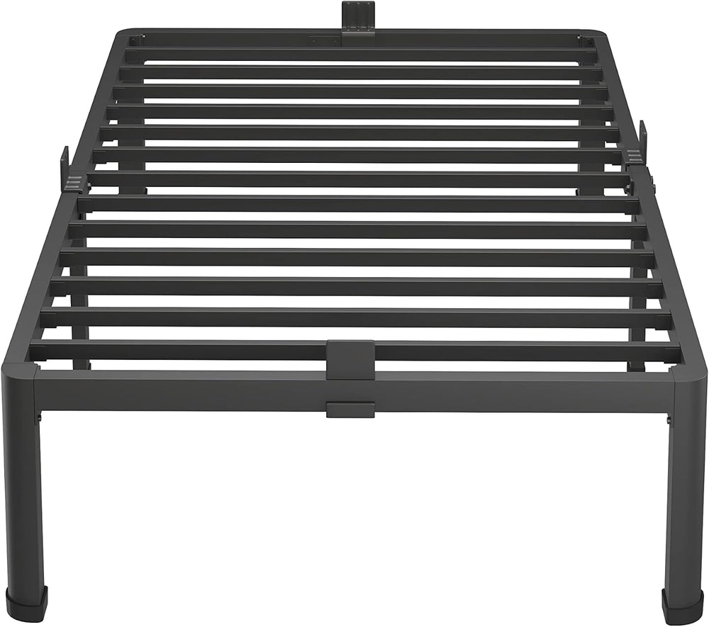 MAF 18 Inch Twin XL Bed Frames with Round Corner Leg Mattress Slide Stopper