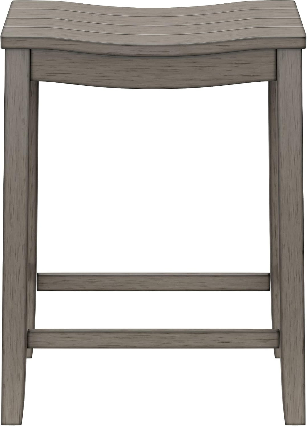 Hillsdale Fiddler Wood Backless Counter Height Stool with Saddle-Style Seat, ...