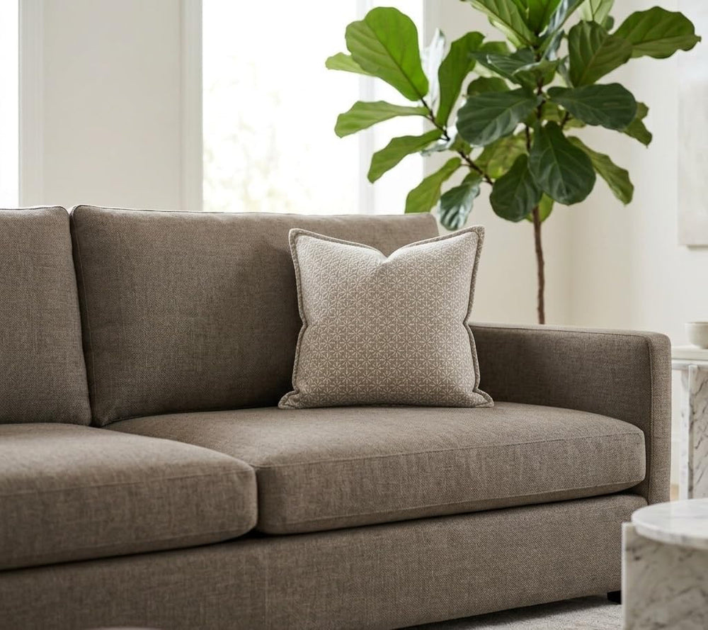 SanVia Designer Cotton Throw Pillow Covers 20x20 for Nooks, Beds & Sofas
