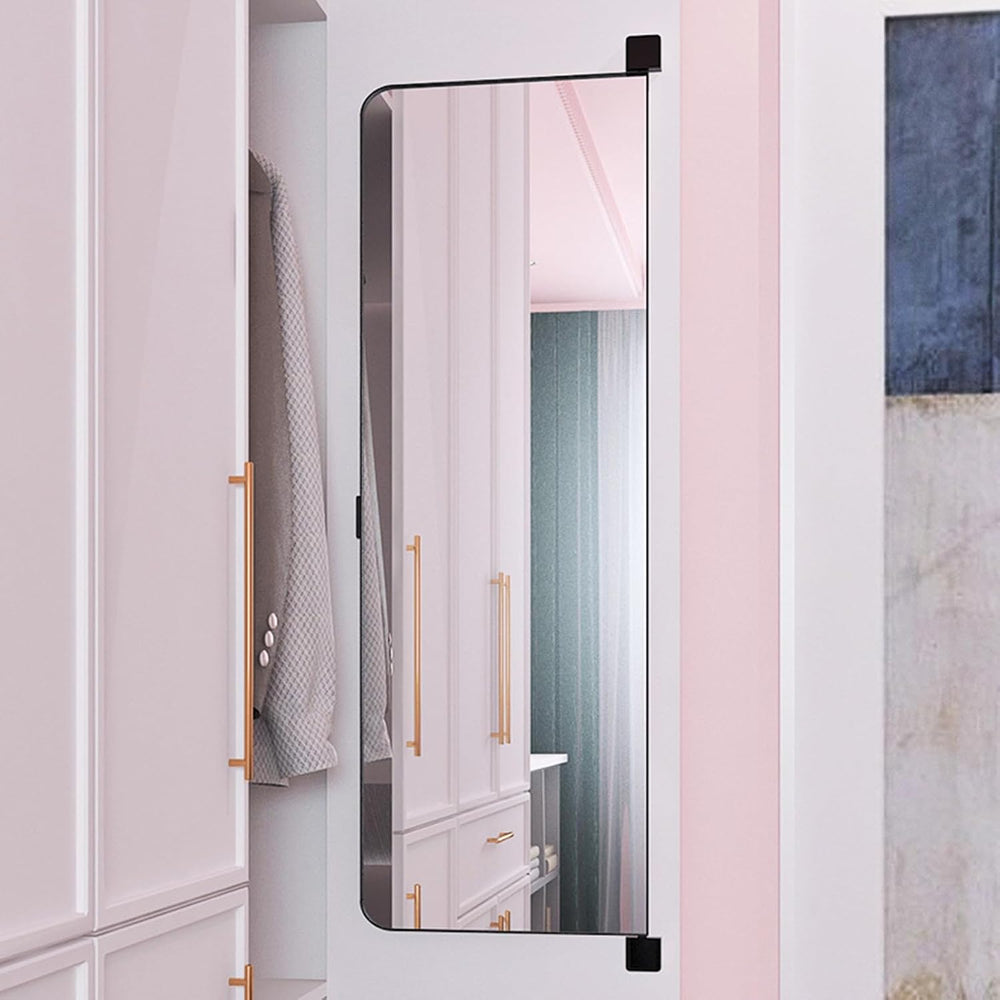 180° Swivel Full Length Mirror, 47" x 15.2" Wall Mounted Full Lengt...