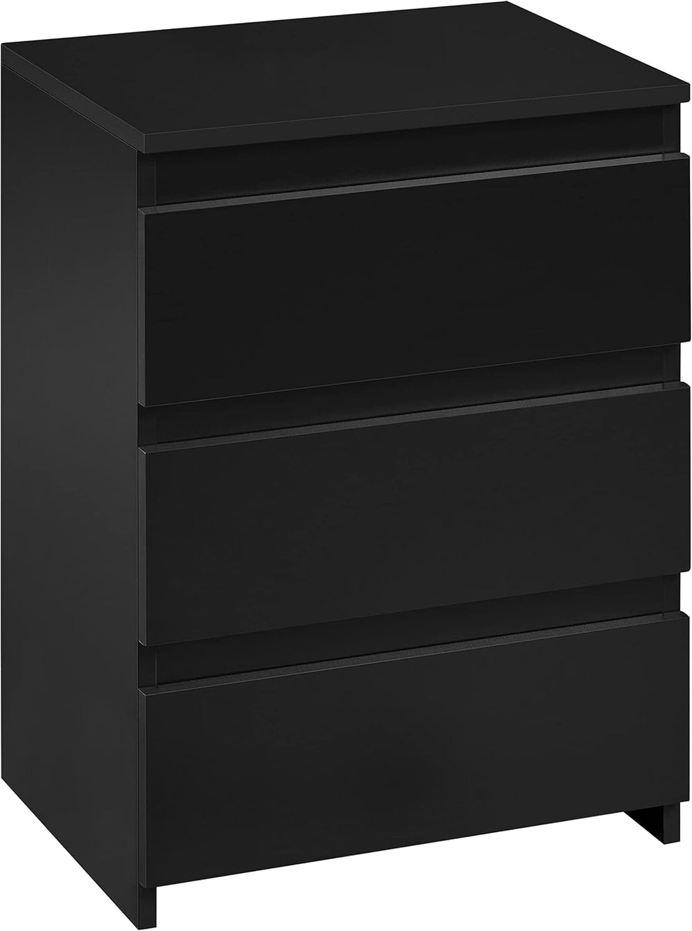 Yaheetech Small Nightstand with 3 Drawers, Bedroom Storage Dresser, Black