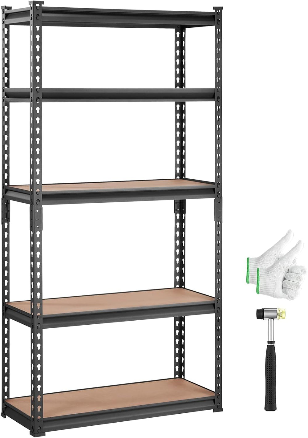 VEVOR Storage Shelves 5-Tier Adjustable 2000 lbs 30"x12"x60" S...
