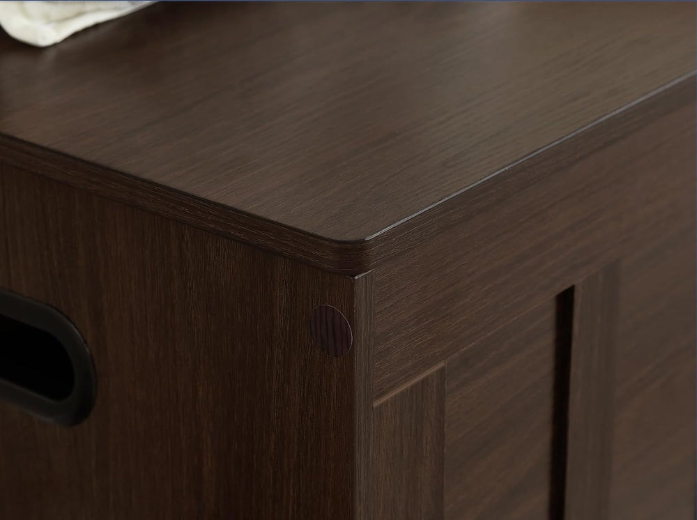 VANKILEY 47.2" Storage Chest Extra Large,Wooden Storage Trunk(Espresso)