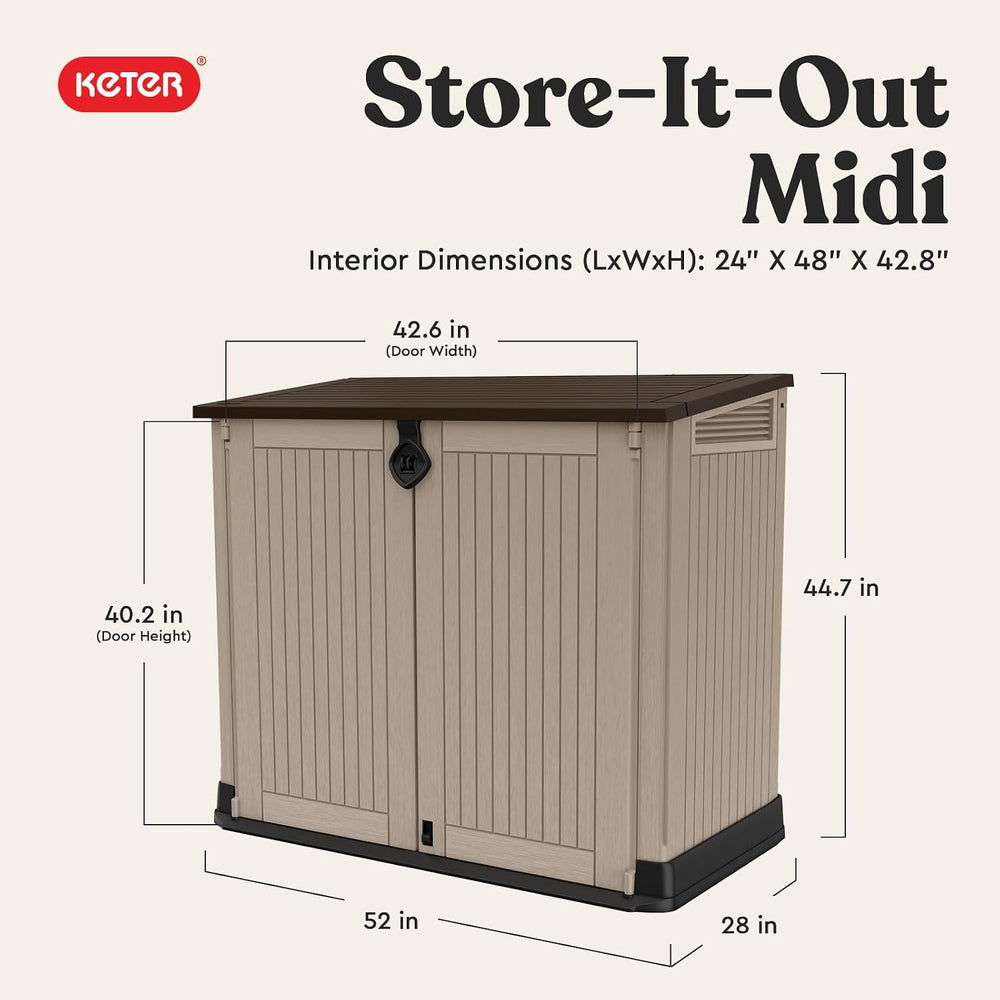Keter Store-It-Out Midi Outdoor Resin Storage Shed