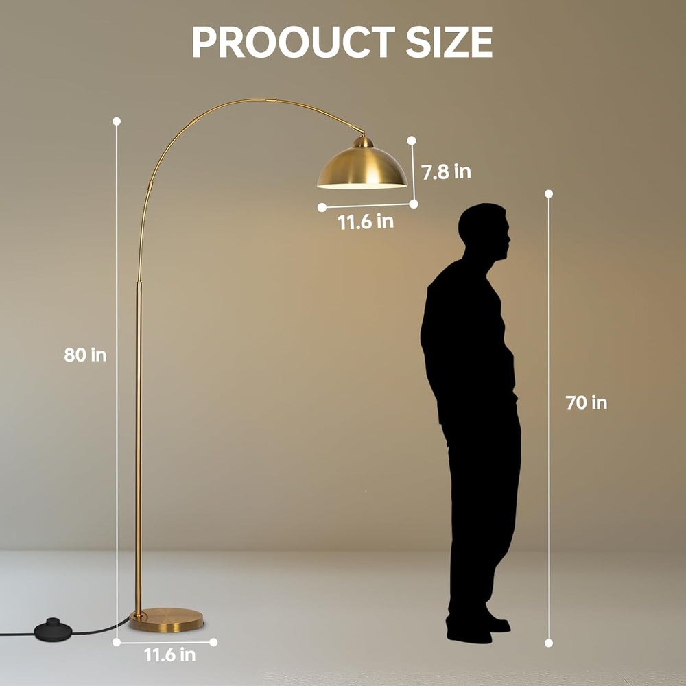EOEYYOYB Floor Lamp with 3 Light Modes Adjustable– Modern Arc Standing Tall L...