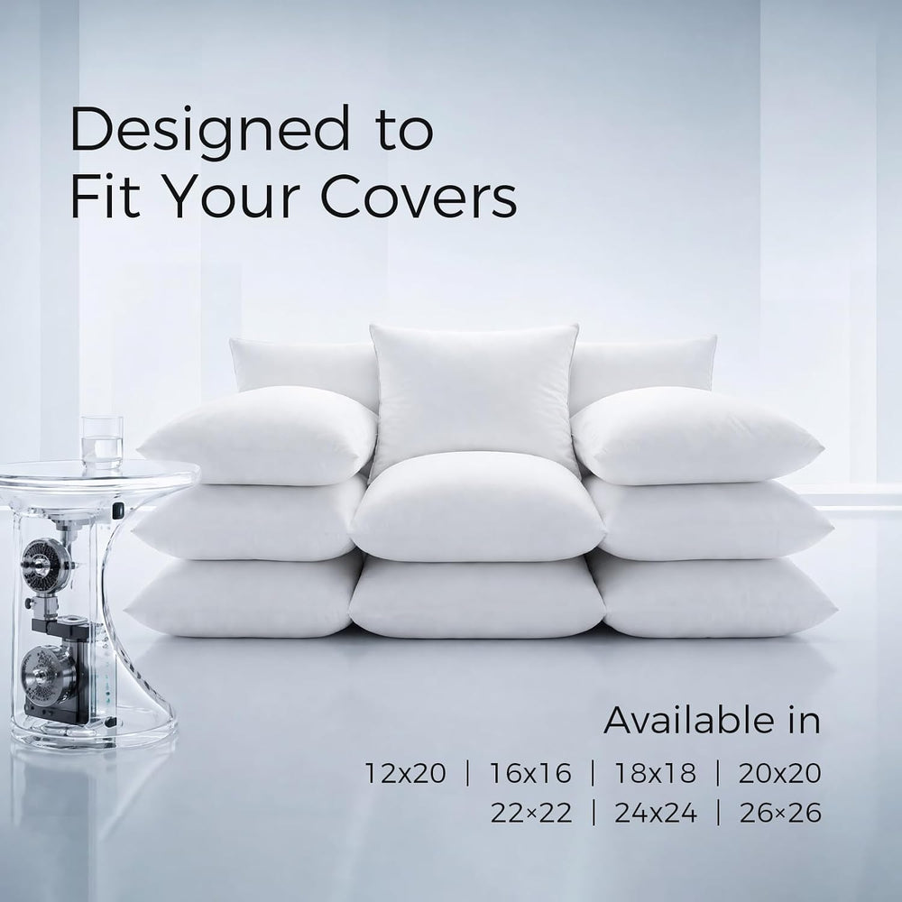 Phantoscope 20x20 Pillow Inserts, Decorative Throw Pillow Bed Couch 4 Pack