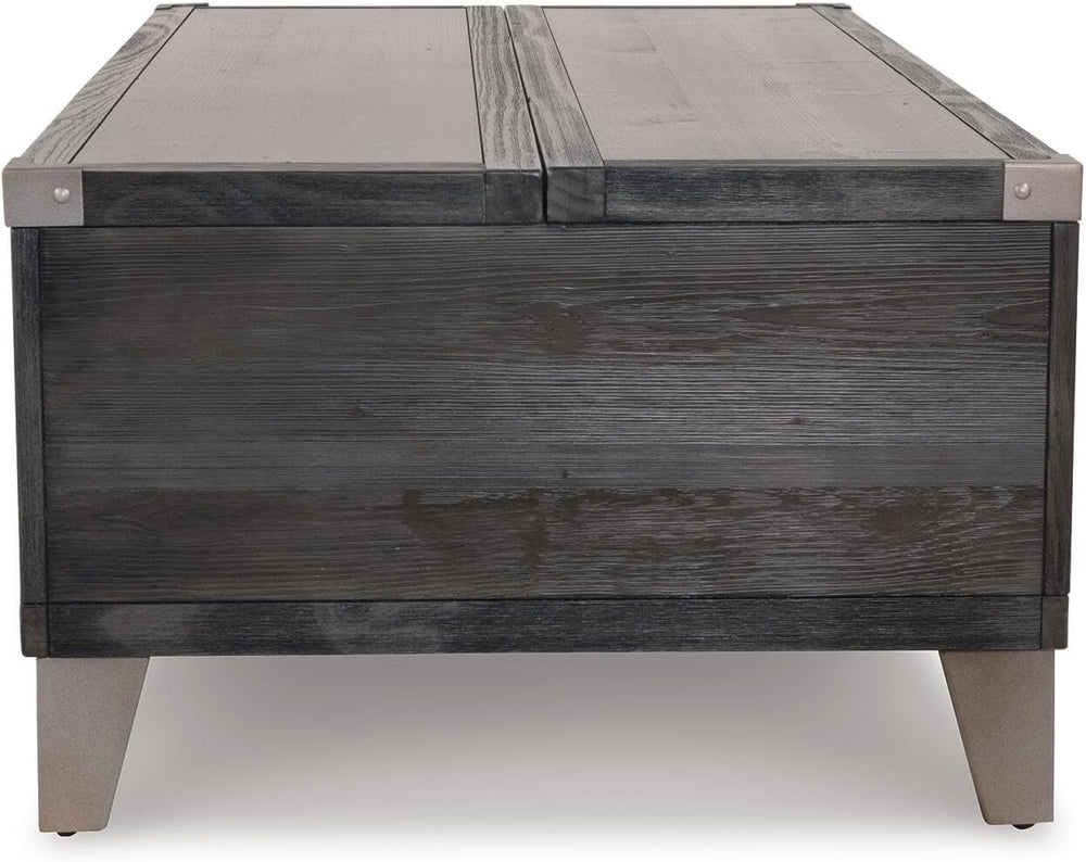 Signature Design by Ashley Todoe Lift Top Coffee Table, Dark Gray