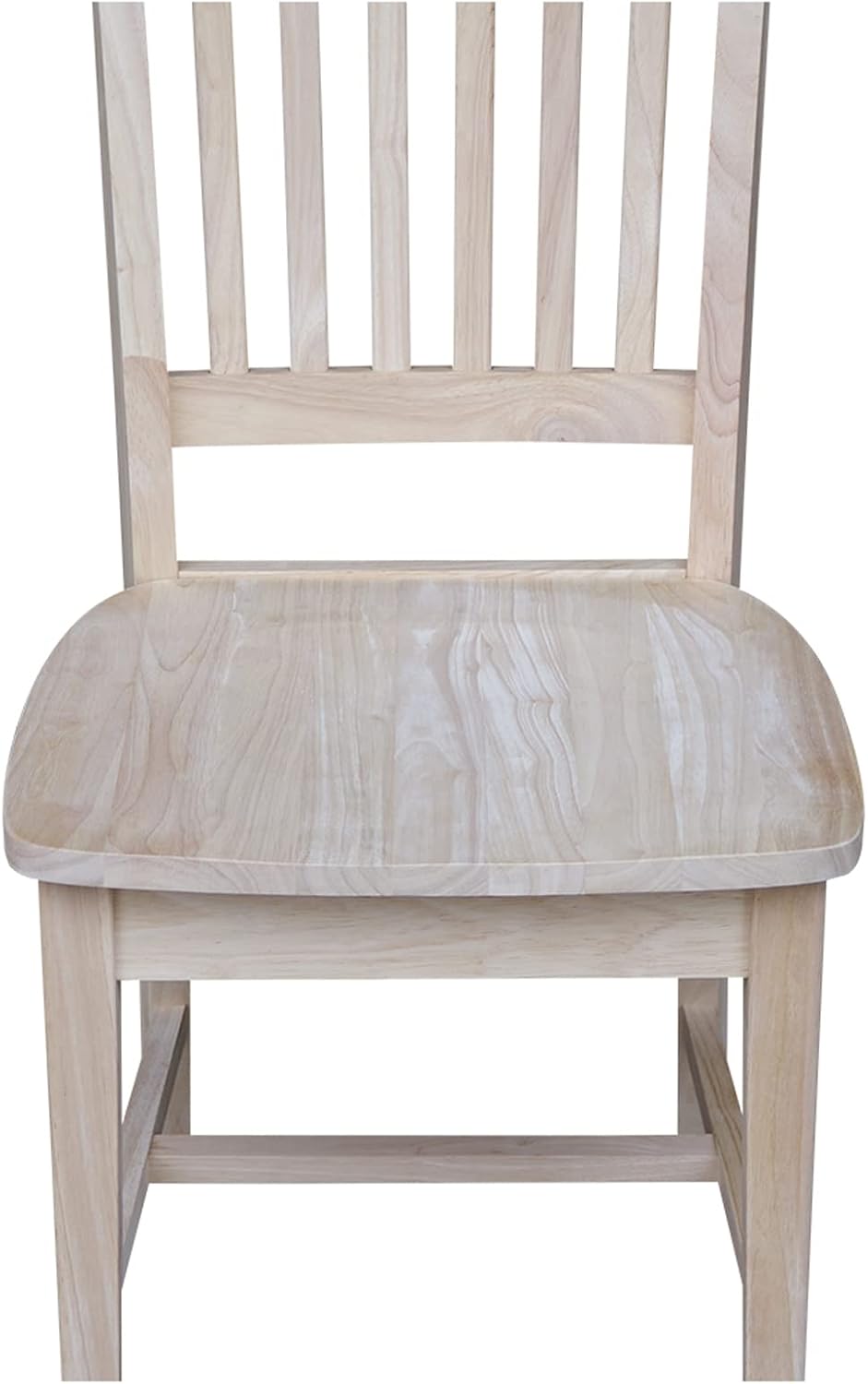 IC INTERNATIONAL CONCEPTS Solid Wood Set of 2 Mission Chairs, Unfinished