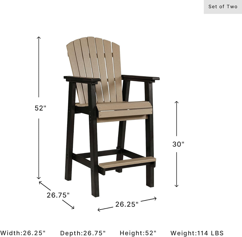 Signature Design by Ashley Fairen Trail 30" HDPE Durable Outdoor Barstoo...