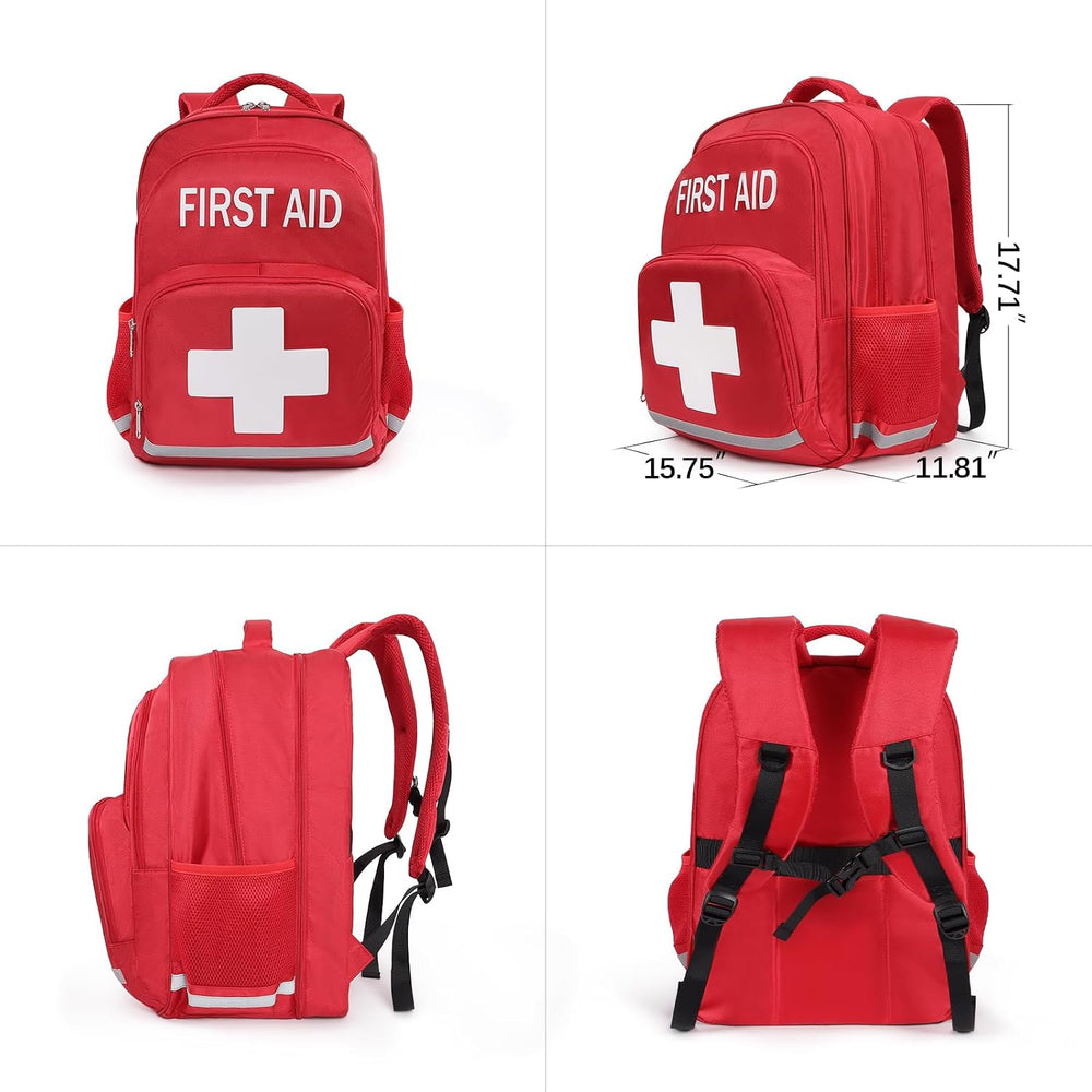 50L Large First Aid Bag Empty Medical Trauma Backpack 48 Units Waterproof EMT...