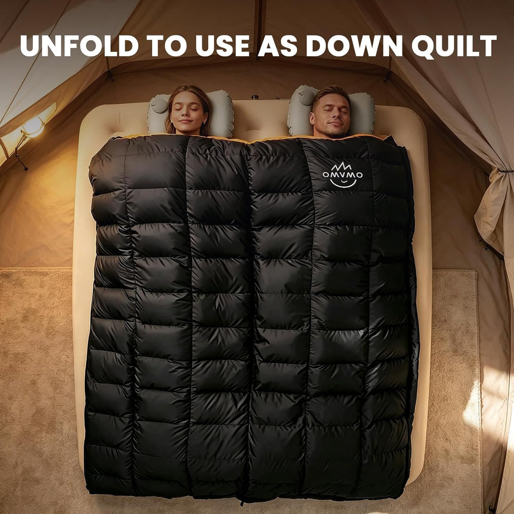 Rectangular Down Sleeping Bag for Adults Camping Backpacking
