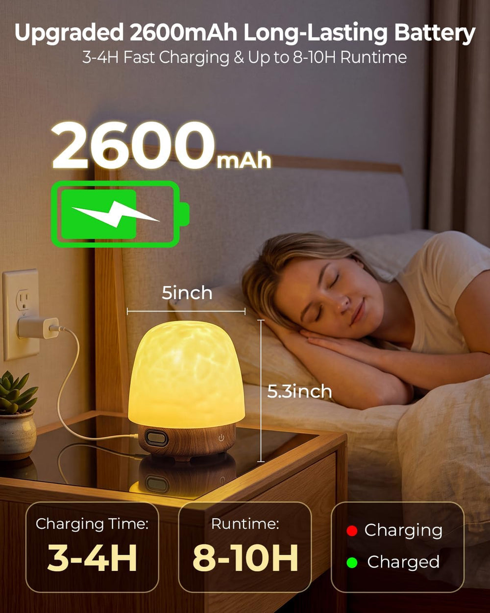 Waterproof Shower Mood Light with Bluetooth Speaker & Ocean Wave Projector