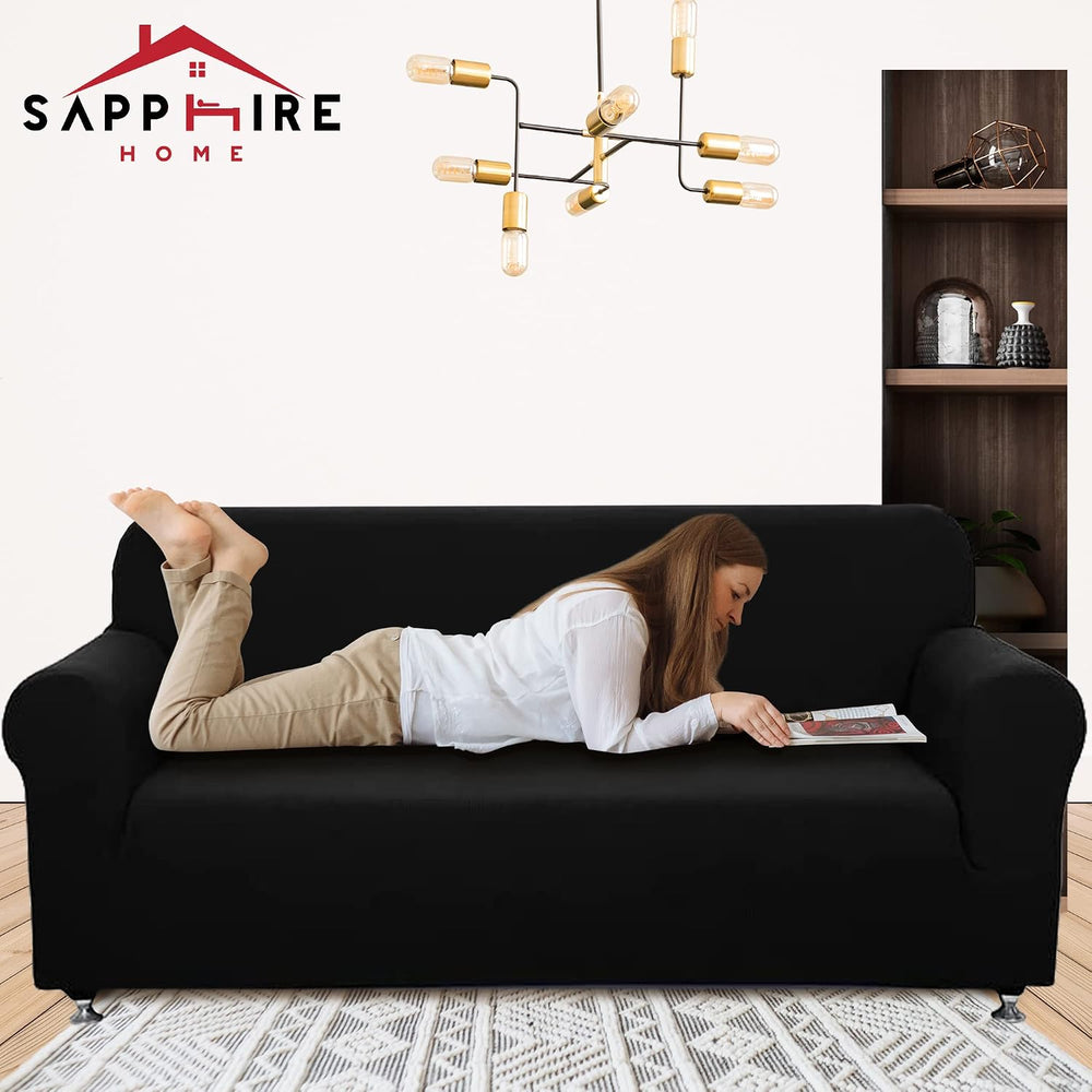 Sapphire Home 2-Piece Sofa and Loveseat Slipcovers, Couch and Loveseat Covers...