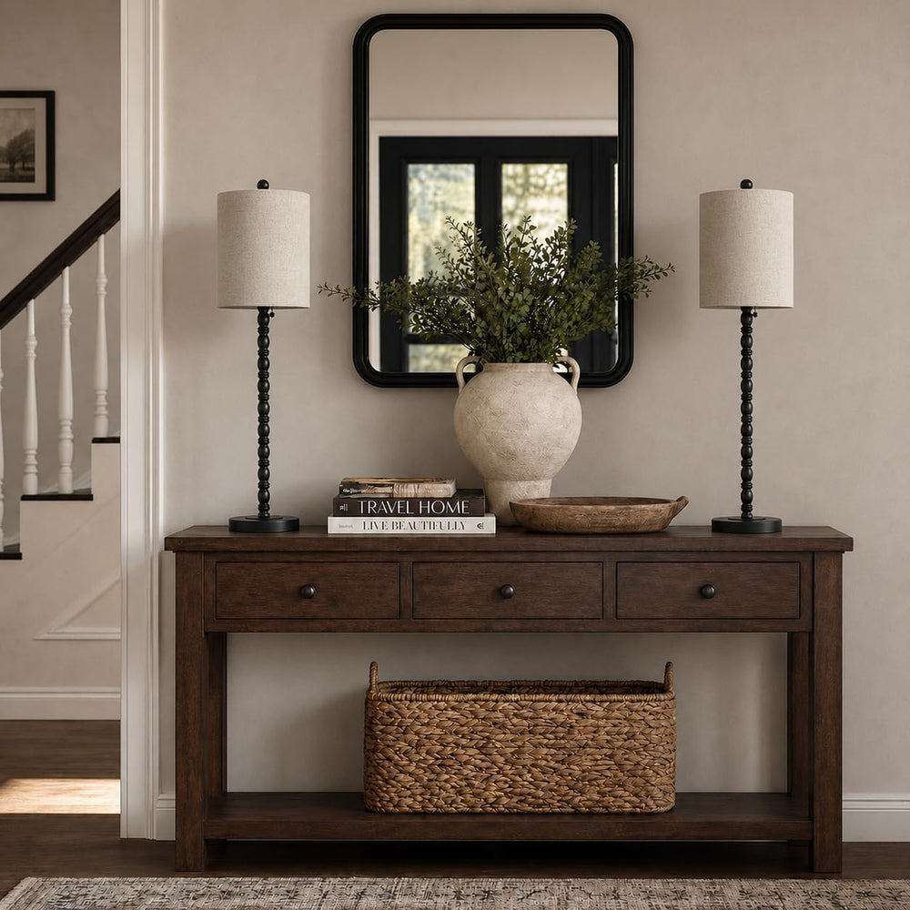 Buffet Lamps, Table Lamps Set of 2-30" H Tall with Sturdy Metal Bases &a...