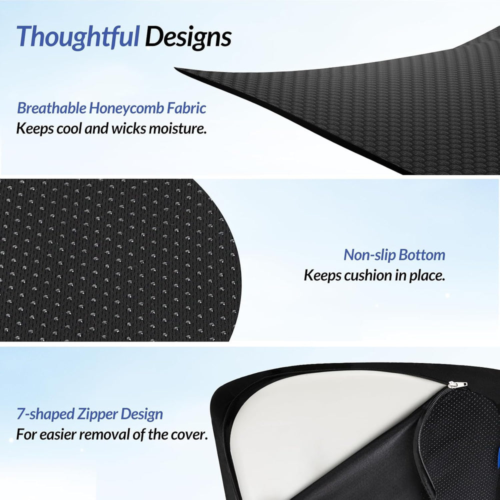 ZIKEE Ergonomic Seat Cushion for Pressure Relief, Pioneering Office Chair Cus...