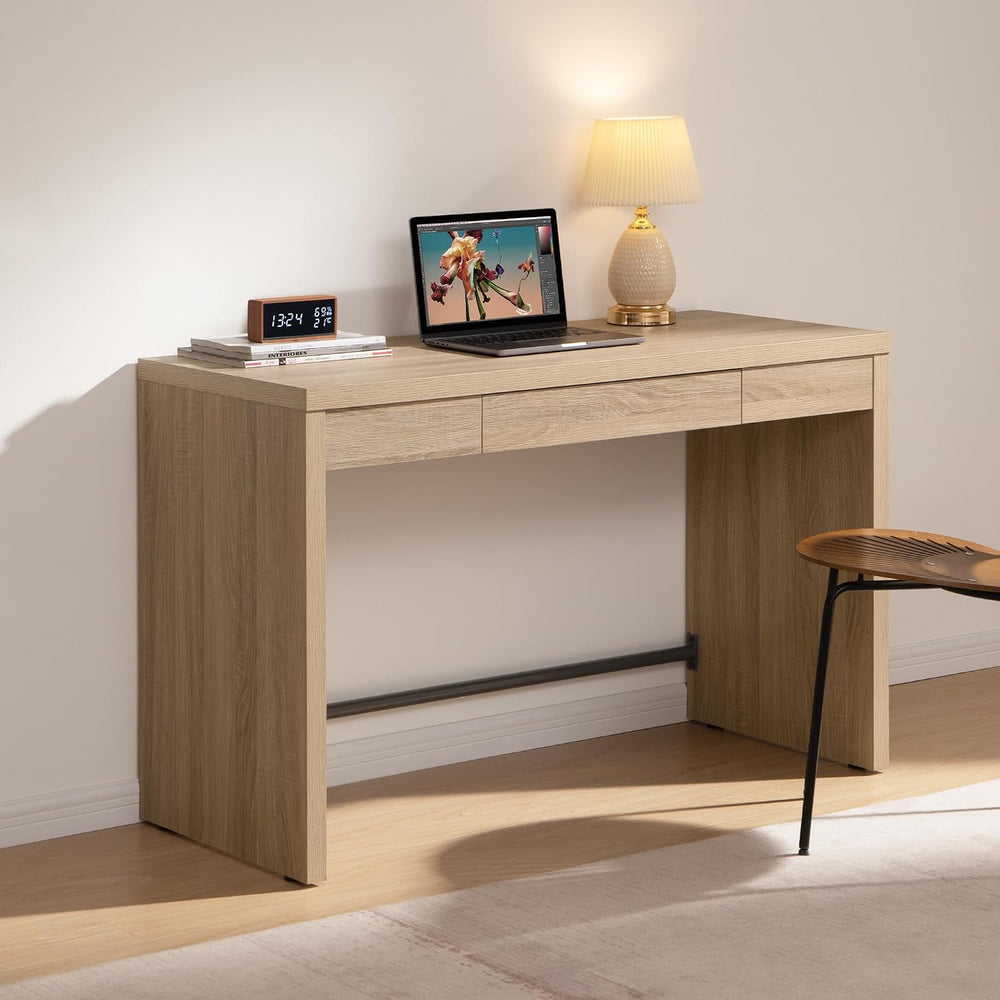 SICOTAS Computer Desk, 47-Inch Home Office Desk Writing Desk with Drawer