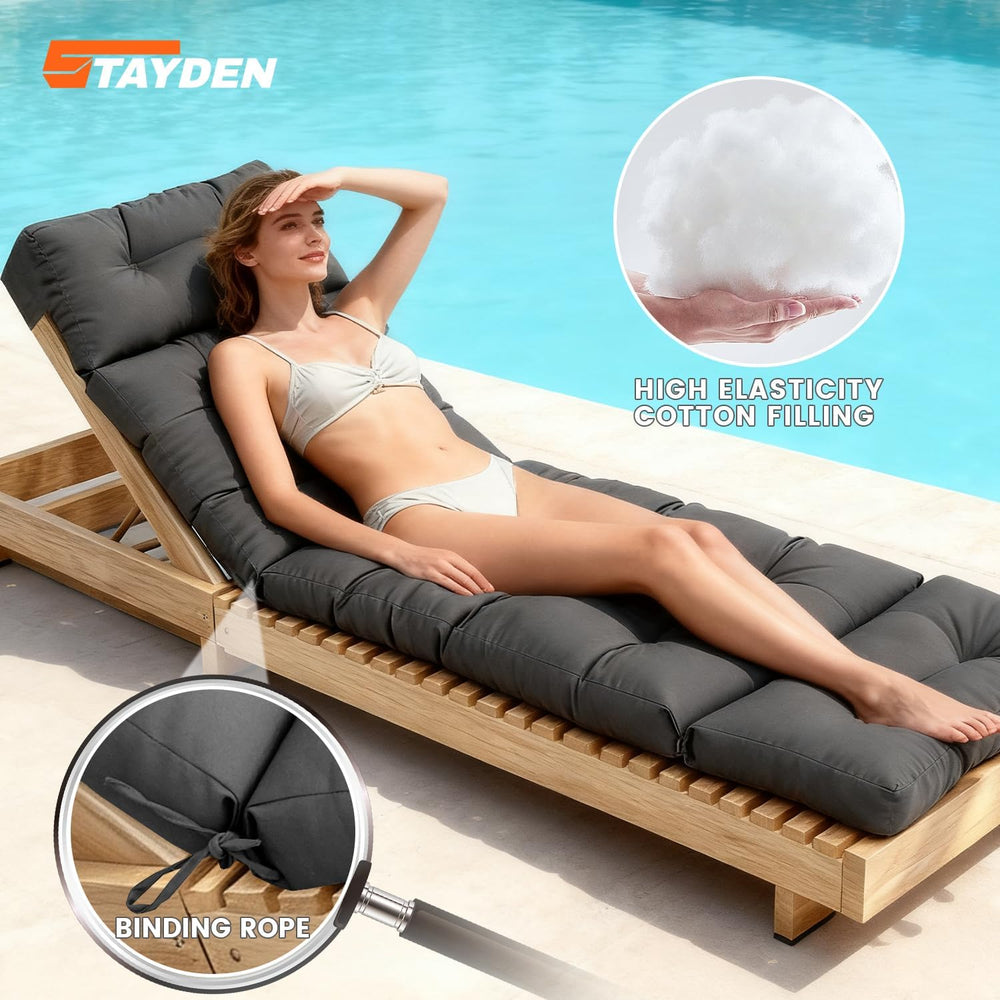 Outdoor Lounge Chair Cushions, Chaise Lounge Chair Cushions Replacement for P...
