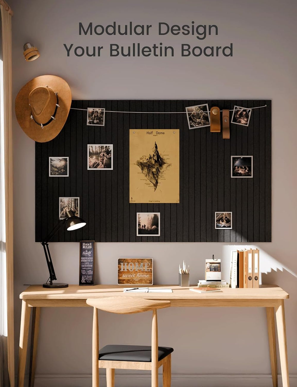 Fluxynara Felt Bulletin Board & Cork Board Alternative 48'' x 36&...