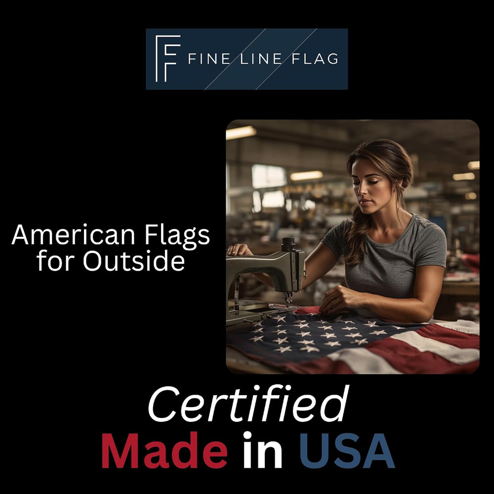 2.5x4 ft Heavy-Duty American Flag with Embroidered Stars