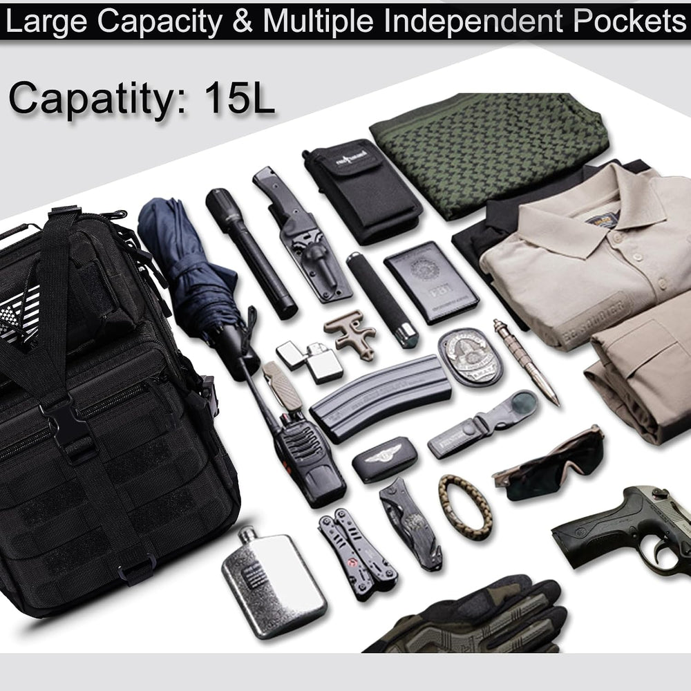 HAOMUK Tactical Sling Bag Pack Military Rover Shoulder Sling Backpack EDC Mol...