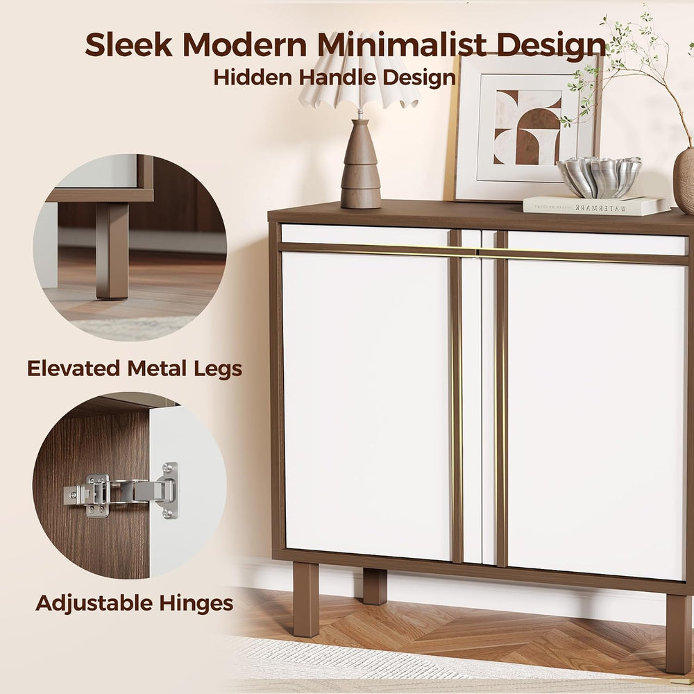 Sideboard Buffet Cabinet with Storage, Small Entryway Credenza