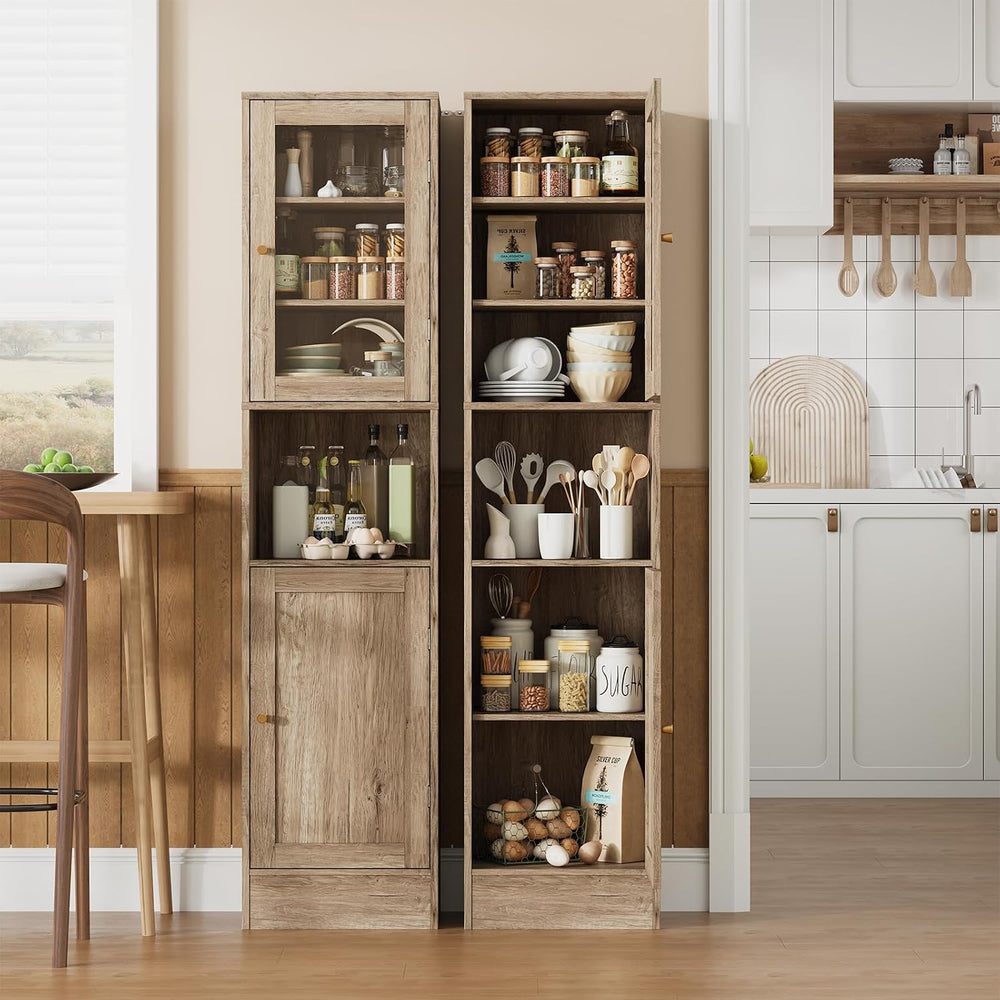 Garvee 67" Tall Narrow Storage Cabinet, for Small Space Slim Cabinet