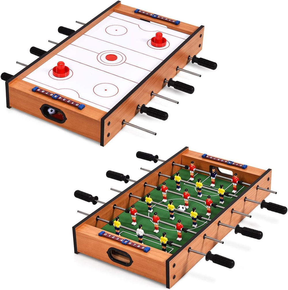 Giantex Multi Game Table, 2 in 1 Combo Mini Game Tables Top w/Soccer, Slide H...