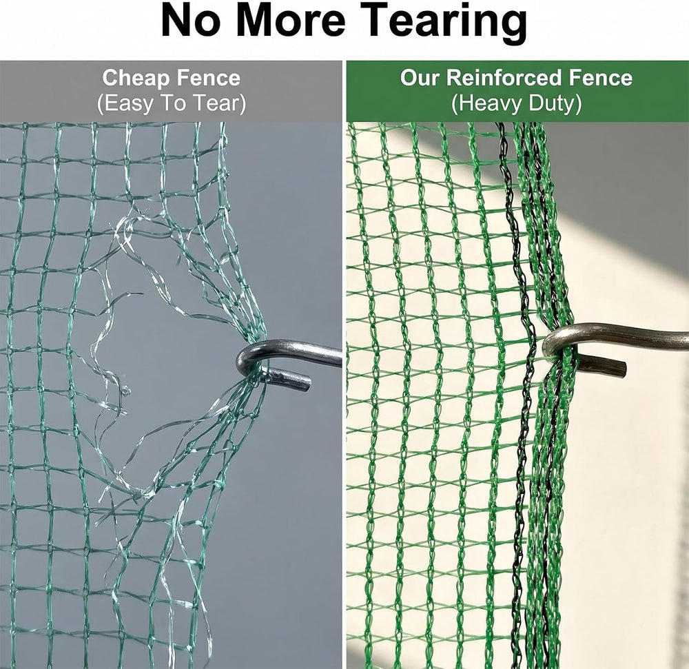 6.6x50ft Plastic Mesh Fencing, 0.4in Mesh Deer Fence
