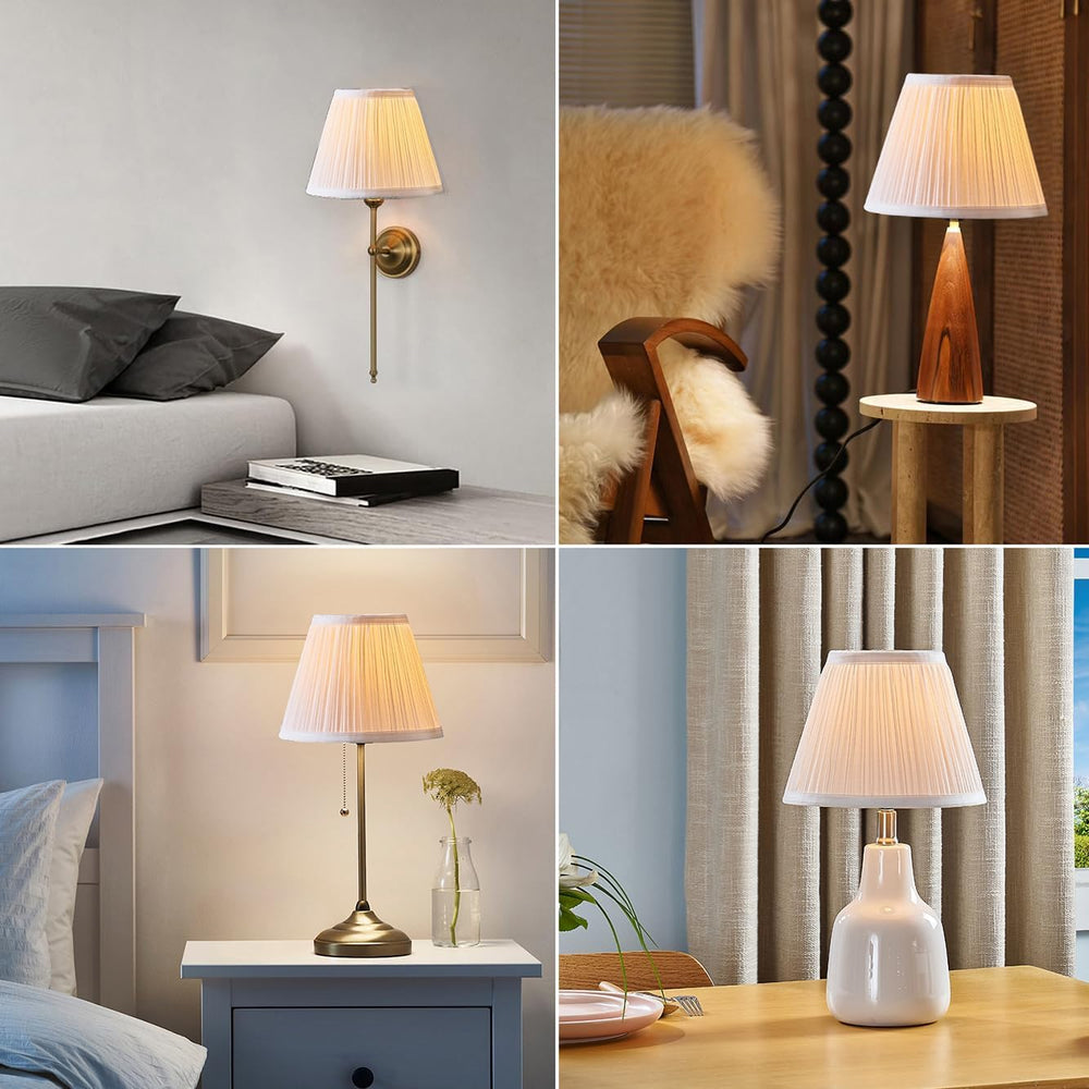 Uno Lamp Shade,Drum Pleated Lamp Shades 5" Top x 9" Bottom x 7&quot...