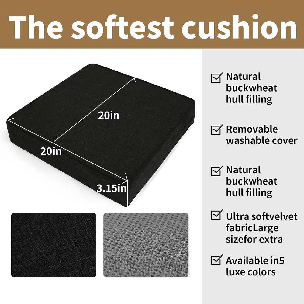 BUYUE Lifting Cushion for Elderly to Stand Up, 20x20x3 Inch Thick Foam Booste...