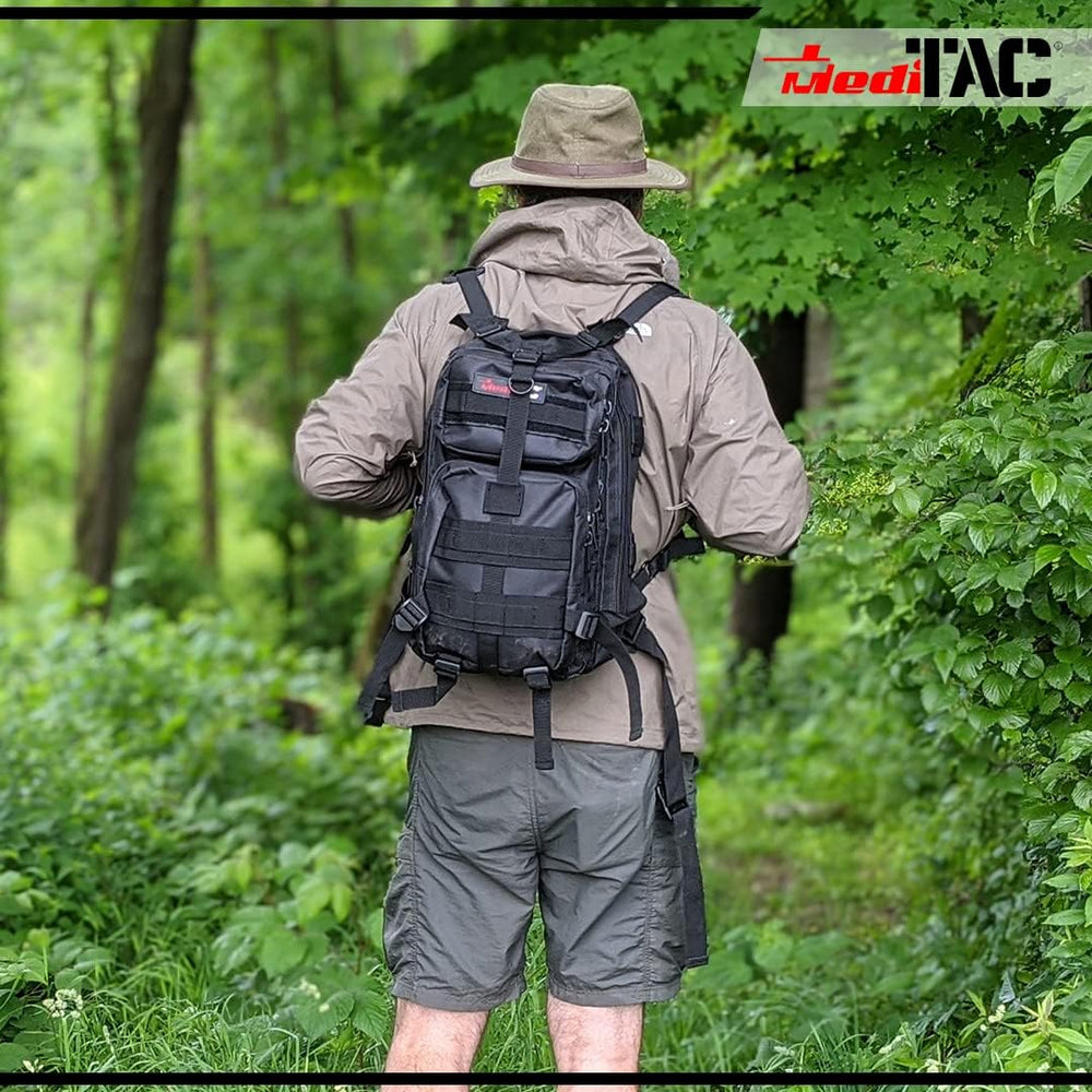 MediTac Tactical Assault Pack - First Aid Rucksack - 18" Military MOLLE ...