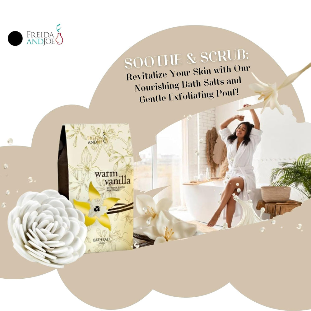 Bath & Body Gift Set for Men and Women Spa Kit with Shea Butter
