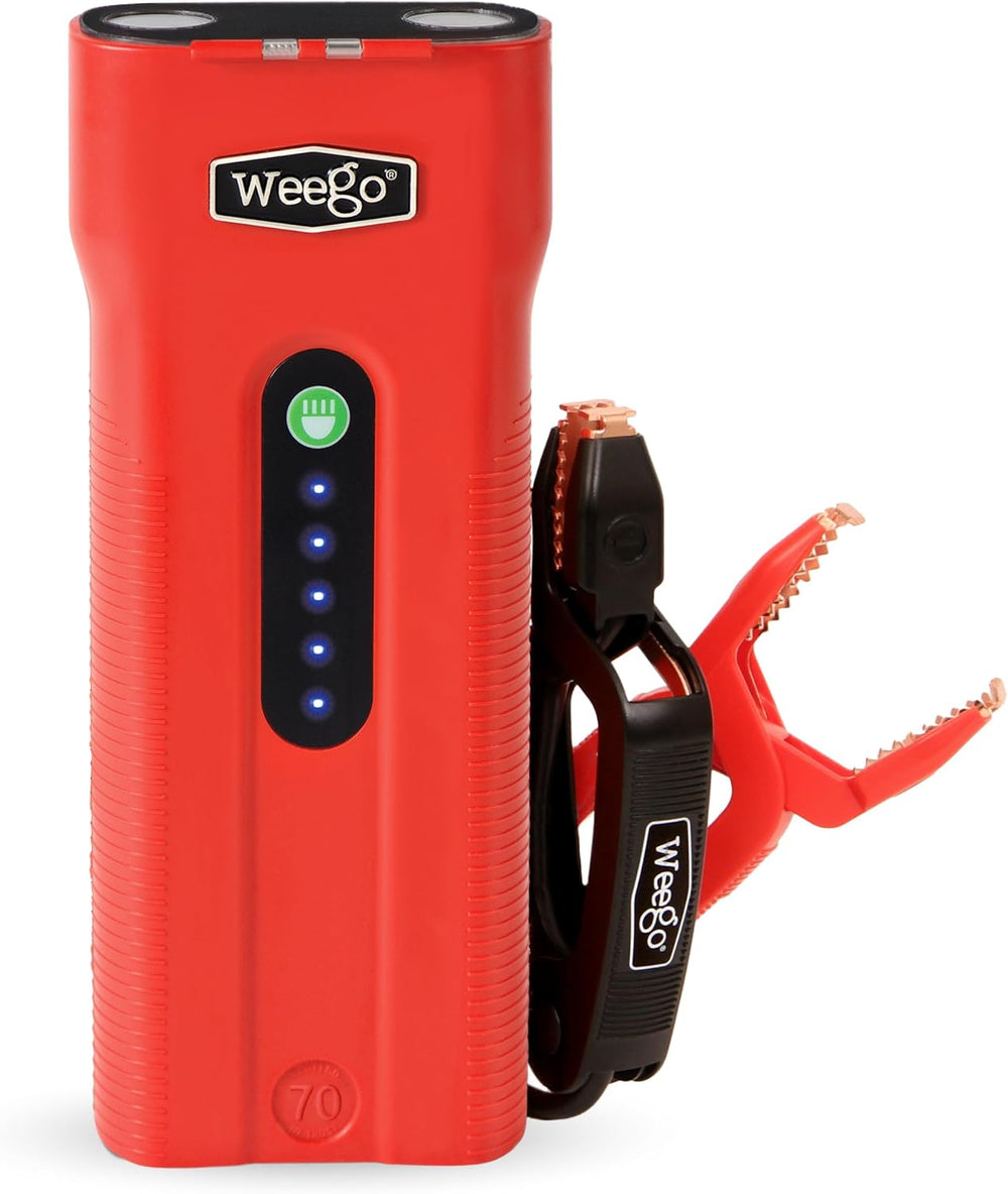 Weego 70: 2500A Self-Use 12V Lithium Car Battery Jump Starter - USA-Engineere...