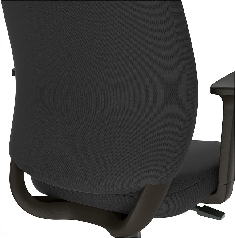 Staples Drafting Stool, Fabric, Black, with Footrest