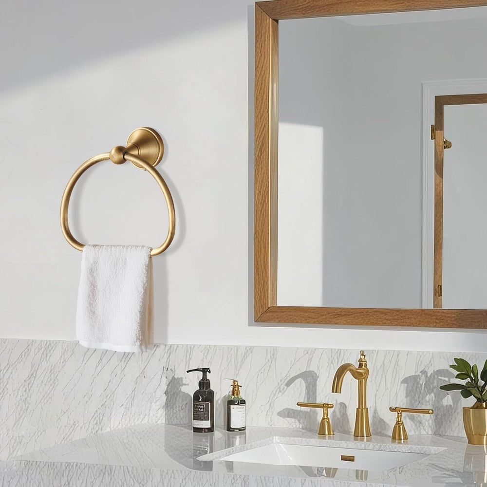 Brass Toilet Paper Holder Towel Ring, Antique Brass Towel Holder Toilet Paper...