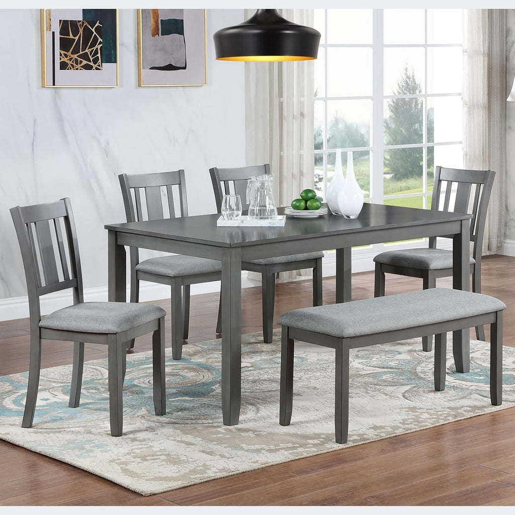 keiki 6-piece standard height dining table set with shown in use