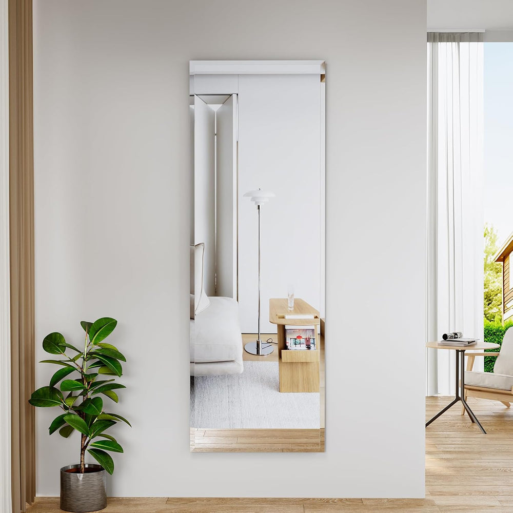 65"x24" Frameless Full Length Wall Mirrors,Rectangular Mirror Full ...