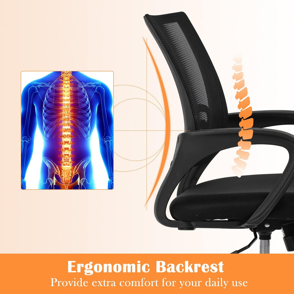 Mesh Computer Chair Home Office Chair Ergonomic Desk Chair with Lumbar Suppor...