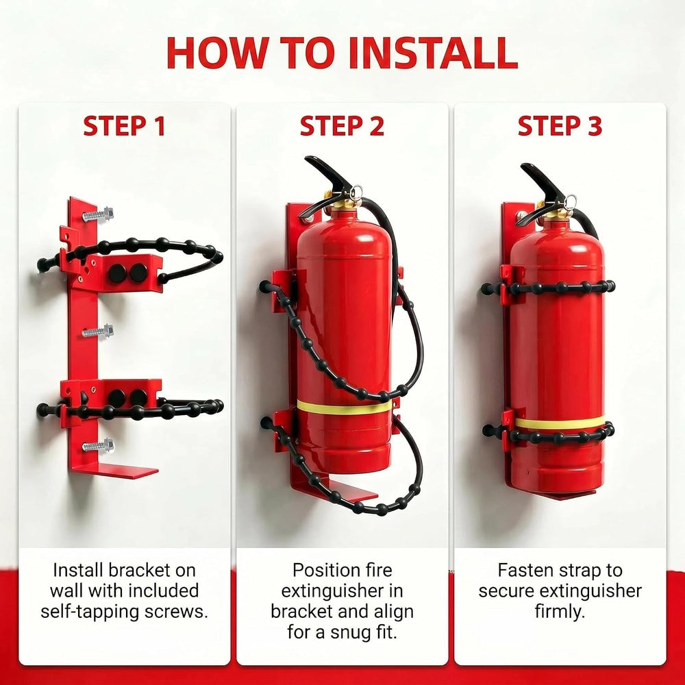 Fire Extinguisher Mount Bracket for 10lb, Holder for Truck RV Jeep
