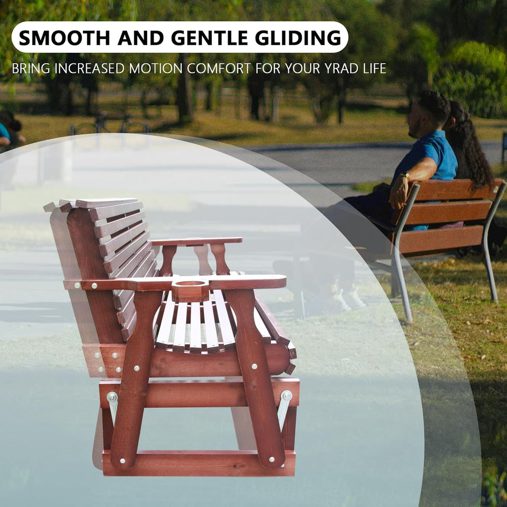 5FT Heavy Duty 800 LBS Porch Glider, Outdoor Glider Bench
