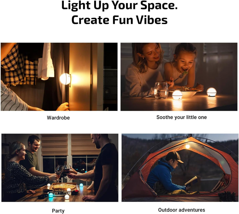 OLIGHT Sphere C Smart Night Light, USB-C Rechargeable RGB with App Control