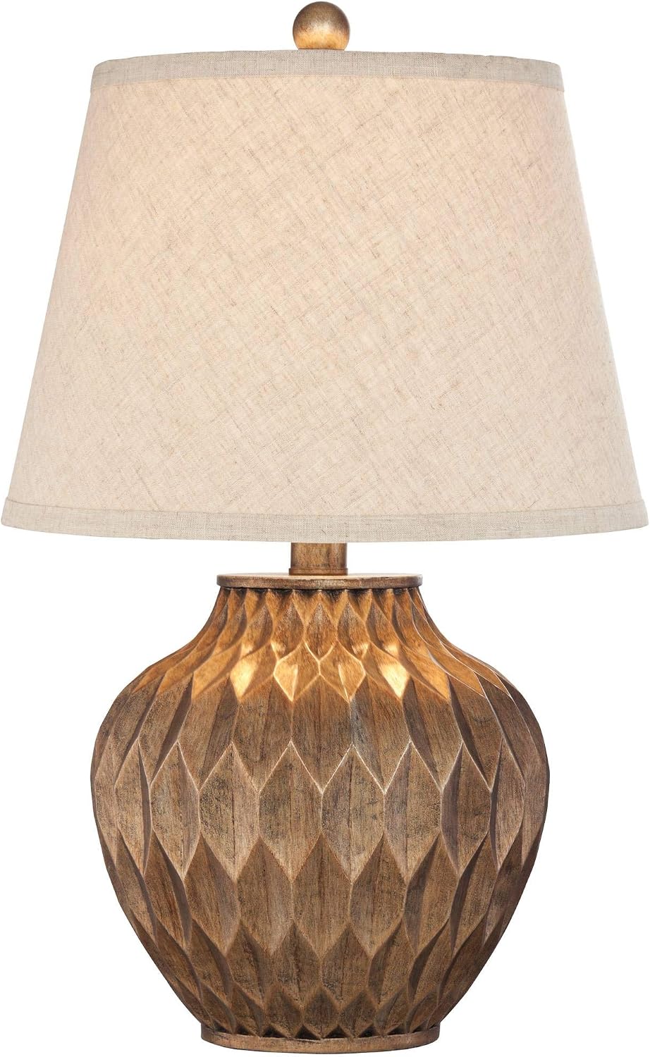 Buckhead 22" High Table Lamp Warm Bronze Brown Accent Geometric Urn