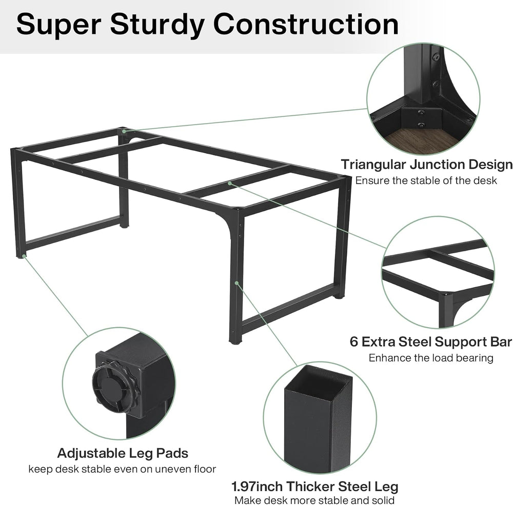 Tribesigns Modern Computer Desk, 63 x 31.5 inch Large Office Desk Computer Ta...