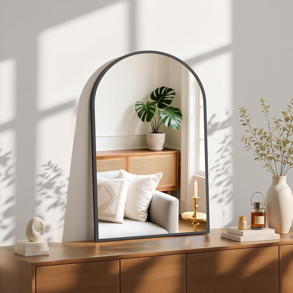 Sweetcrispy 20"x30" Arched Black Bathroom Mirrors for Wall, Vanity ...