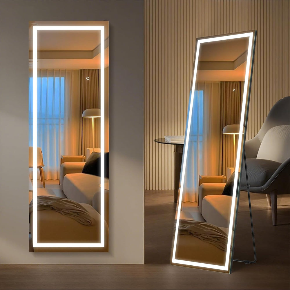 Kosmonia 56"x18" Full Length LED Mirror with Lights