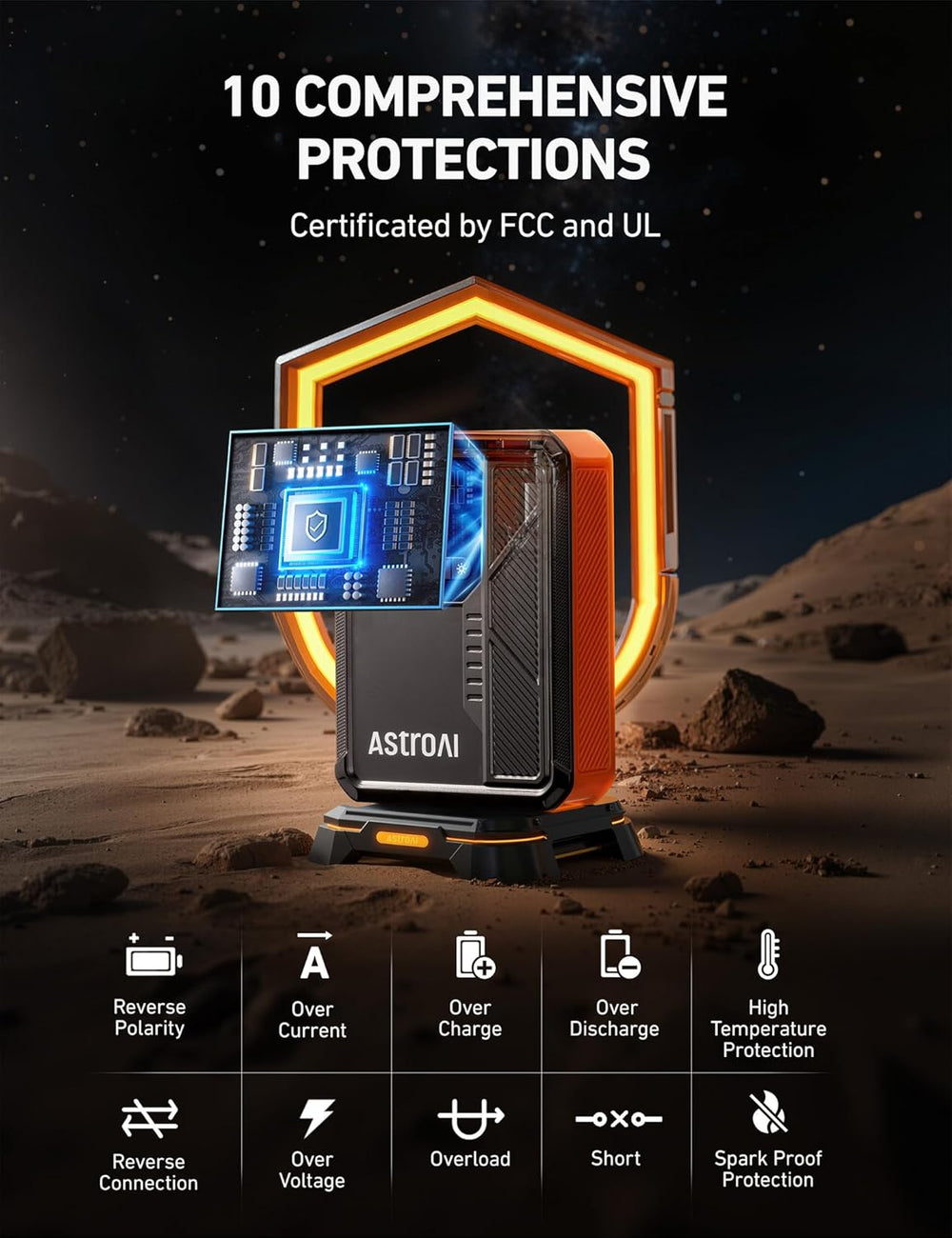 AstroAI 3000A Jump Starter with Air Compressor, 12V Jump Box
