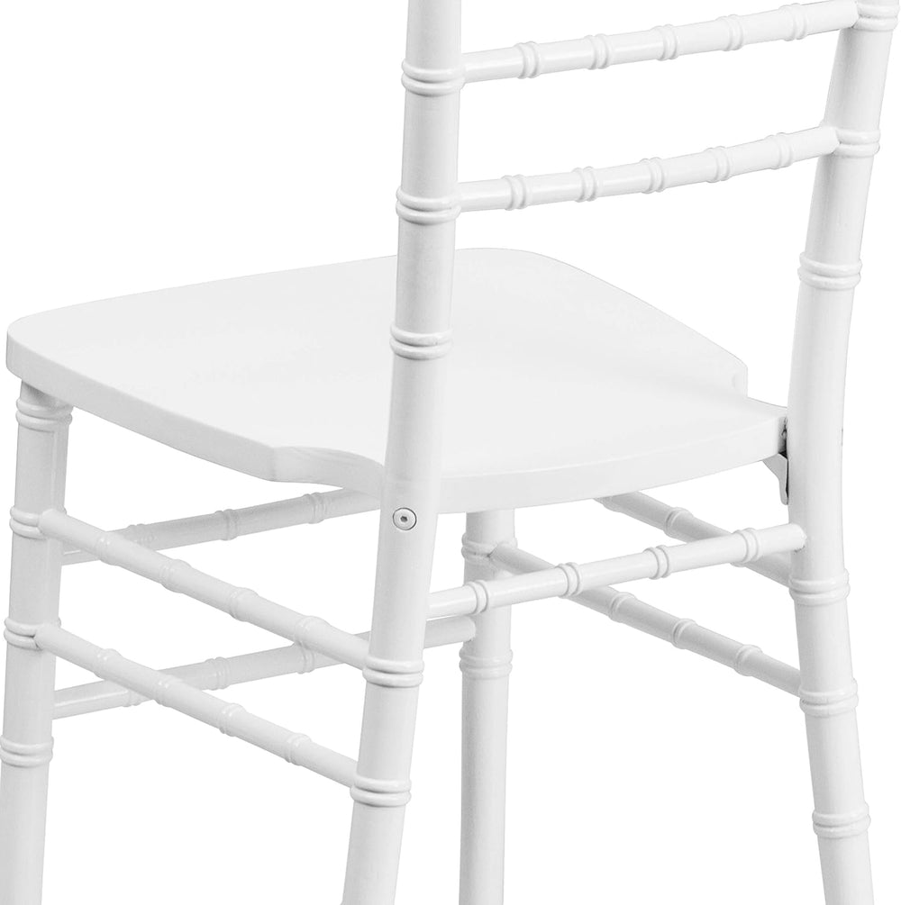 Flash Furniture Hercules Wood Chiavari Chair, White