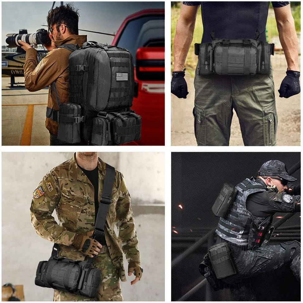 CVLIFE Tactical Backpack, 60L Large Rucksack Backpack for Men